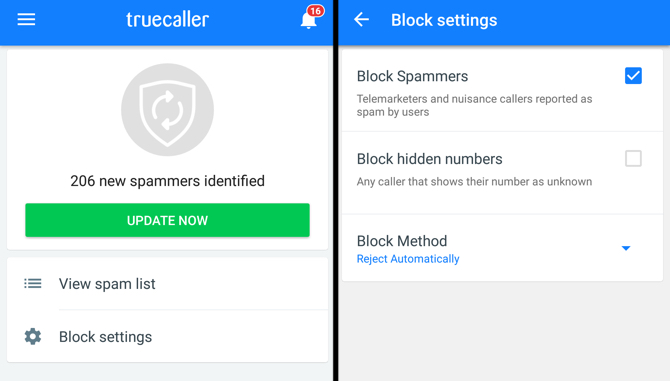 Block Contact Android