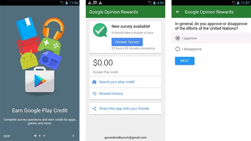 Google Opinion Rewards