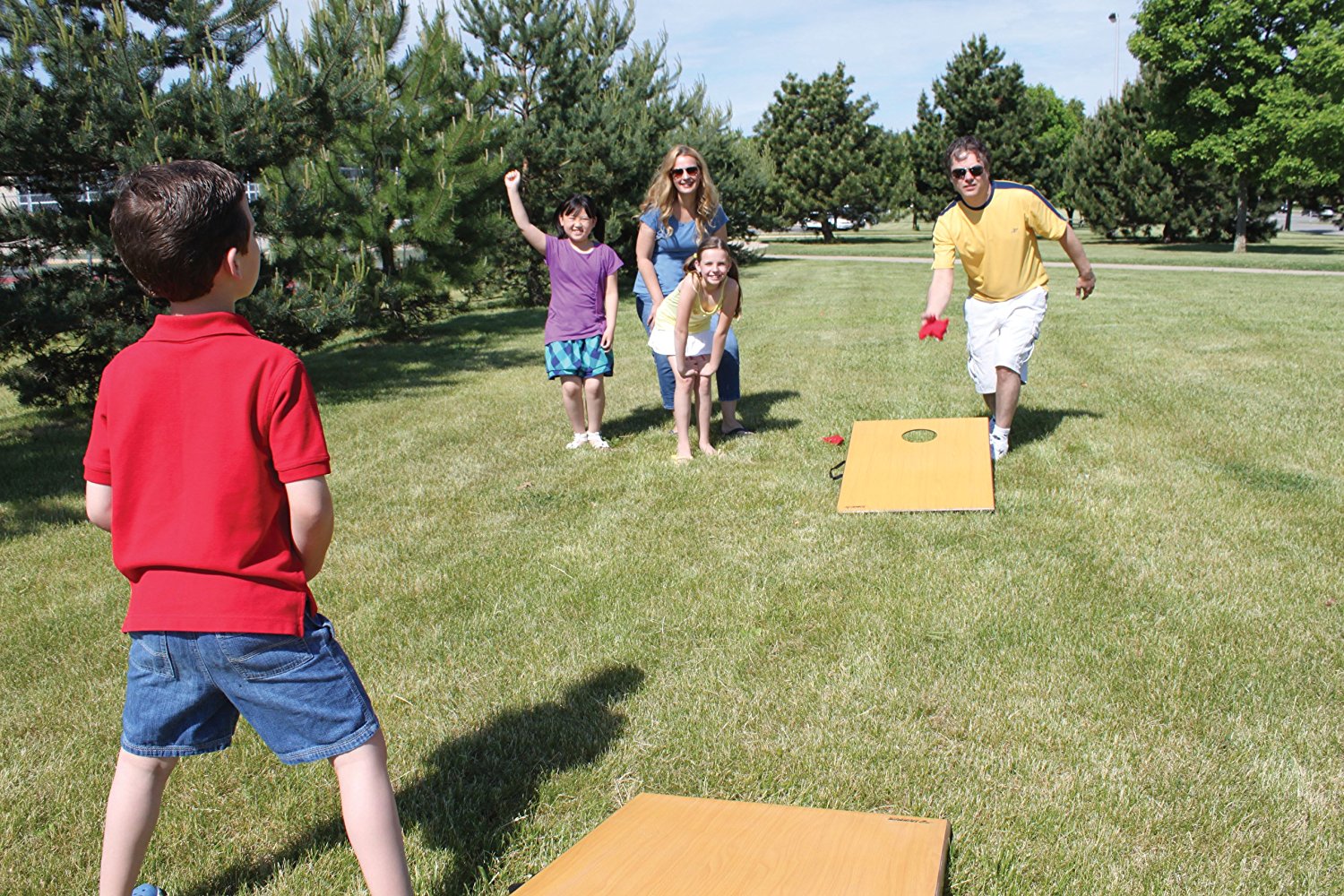 Segawe Cornhole Bean Bag Toss Game Set – Lawn Backyard Party Fun For Family & Friends
