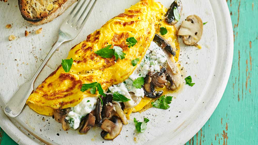 Mushroom & Cheese Omelette Recipes