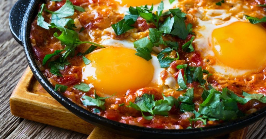 Spanish Style Baked Eggs