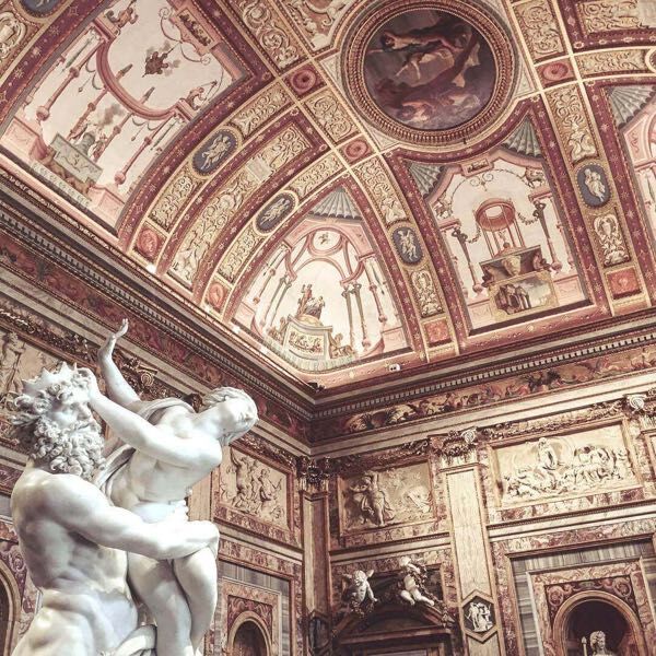 The ceiling of Borghese gallery