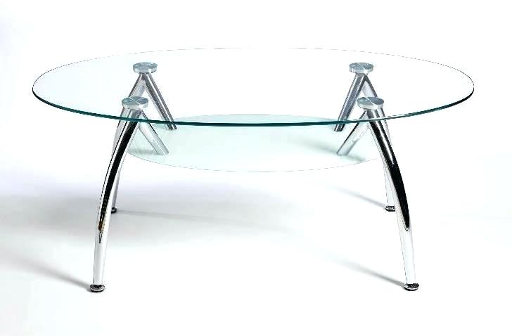 oval shaped glass coffee tables