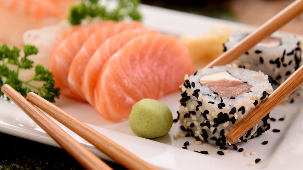 Asian cuisine sushi