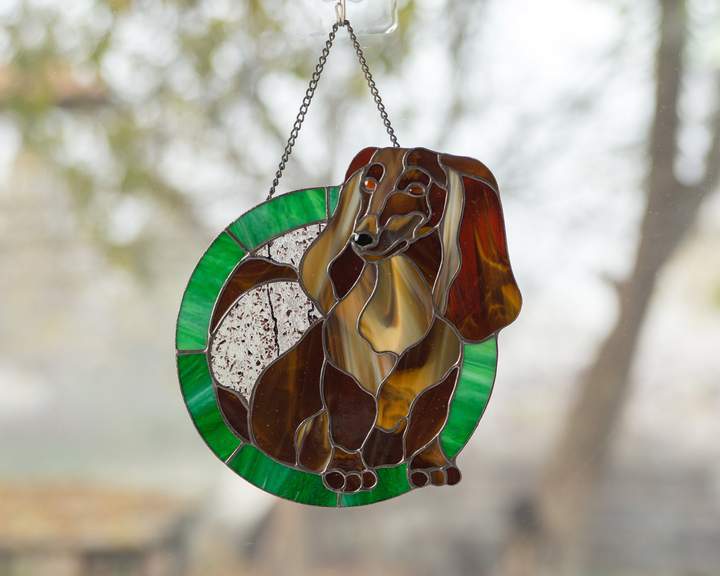 art glass window hangings